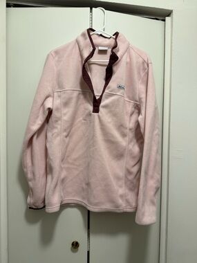 Columbia Pink Fleece Pullover Jacket